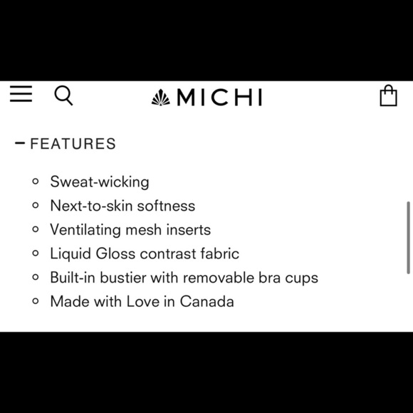 NWT Michi Rise Bustier in Black Small $148 - Picture 5 of 9